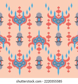 Design Textile ikat Muster abstrakte geometrische ikat, Design-Kat-Vektorgrafik für Hintergrund, Tapete, Teppich, Umhüllung, Stoff, Textil Mode tragen.
