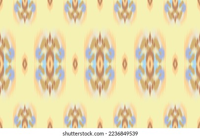 Design Textile ikat pattern abstract geometric ikat, design ikat vector for background, wallpaper, carpet, wrapping, fabric, textile fashion wearing.
