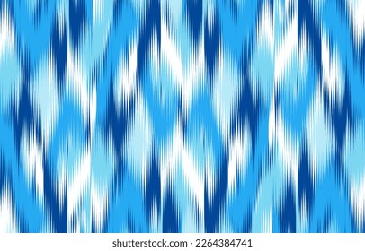 Design Textile ikat pattern abstract geometric ikat, design ikat vector for background, wallpaper, carpet, wrapping, fabric, textile fashion wearing.