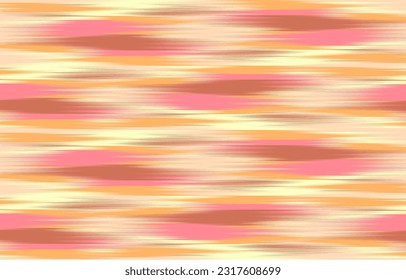 Design Textile ikat wave abstract geometric ikat, design ikat vector for background, wallpaper, carpet, wrapping, fabric, textile fashion wearing.