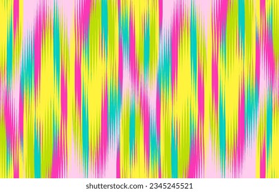 Diseñar ikat de onda de ikat textil, ikat de diseño para el fondo, papel de pared, alfombra, envoltura, tela, vestimenta textil.