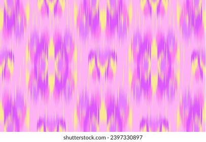 Diseñar ikat de onda de ikat textil, ikat de diseño para el fondo, papel de pared, alfombra, envoltura, tela, vestimenta textil.