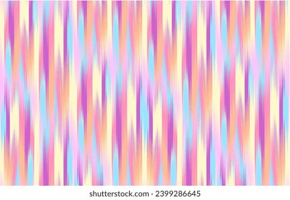 Design Textile ikat wave abstract geometric ikat, design ikat vector for background, wallpaper, carpet, wrapping, fabric, textile fashion wearing.