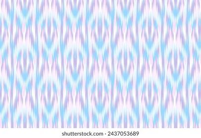 Design Textile ikat wave abstract geometric ikat, design ikat vector for background, wallpaper, carpet, wrapping, fabric, textile fashion wearing.