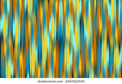Design Textile ikat wave abstract geometric ikat, design ikat vector for background, wallpaper, carpet, wrapping, fabric, textile fashion wearing.