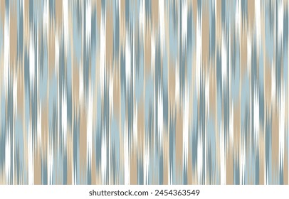 Design Textile ikat wave abstract geometric ikat, design ikat vector for background, wallpaper, carpet, wrapping, fabric, textile fashion wearing.