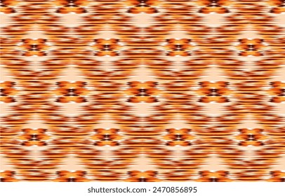Diseño Textil ikat onda abstracta ikat geométrica, diseño ikat Vector para el fondo, Fondo de pantalla, alfombra, envoltura, tela, moda textil que lleva.