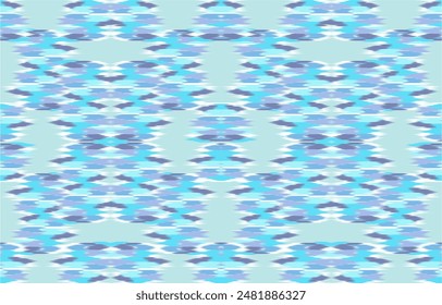 Diseño Textil ikat onda abstracta ikat geométrica, diseño ikat Vector para el fondo, Fondo de pantalla, alfombra, envoltura, tela, moda textil que lleva.