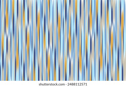 Diseño Textil ikat onda abstracta ikat geométrica, diseño ikat Vector para el fondo, Fondo de pantalla, alfombra, envoltura, tela, moda textil que lleva.