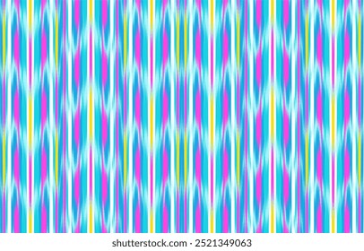 Design Textile ikat wave abstract geometric ikat, design ikat vector for background, wallpaper, carpet, wrapping, fabric, textile fashion wearing.