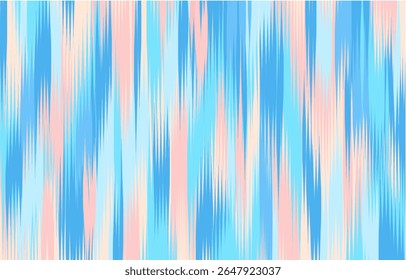 Design Textile ikat wave abstract geometric ikat, design ikat vector for background, wallpaper, carpet, wrapping, fabric, textile fashion wearing.