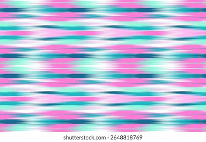 Design Textile ikat wave abstract geometric ikat, design ikat vector for background, wallpaper, carpet, wrapping, fabric, textile fashion wearing.