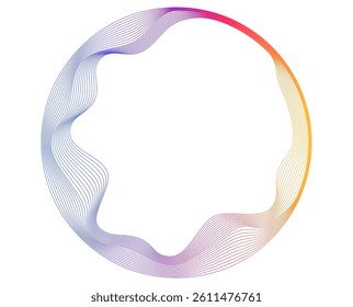 Design for Textile Design, Interior, Home Decor, Beauty for Banner, Web-design, Fashion, Presentation, package. Icon, Logo, and Background made of Circular Dots, Lines, and Spirals. Patterns Geometric