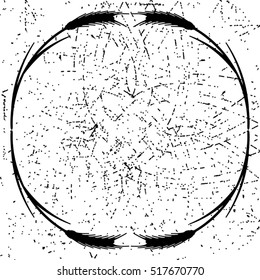 Design texture frame with element - wheaten ear. EPS10 vector.