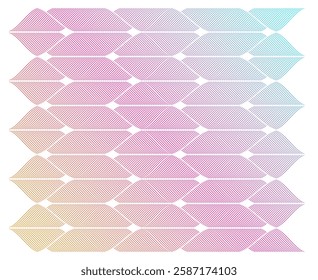 Design textures textile, interior background mosaic texture. Soft gradient color Linear background. Design element. Polygonal lines. Guilloche. Protective layer for banknotes, diplomas and certificate