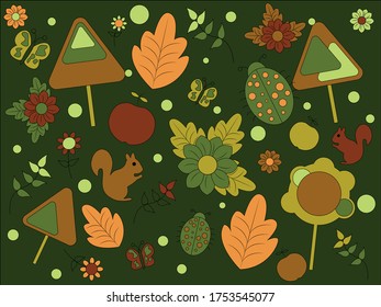 Un diseño que se puede usar como presión sobre la naturaleza.