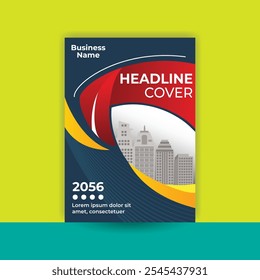 a design that is suitable for you to use as a brochure, annual report, cover, flayer