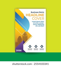 a design that is suitable for you to use as a brochure, annual report, cover, flayer