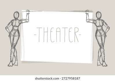 Design de arte de fundo de tela de teatro