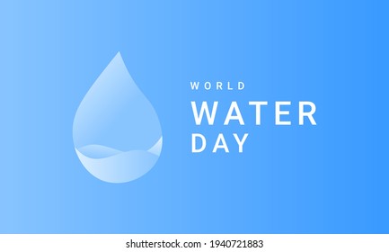 a design with the theme of world water day, suitable for elements related to water design