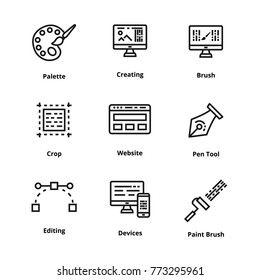 Design thin line icon