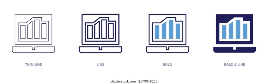 Design thinking icon in 4 different styles. Thin Line, Line, Bold, and Bold Line. Duotone style. Editable stroke.