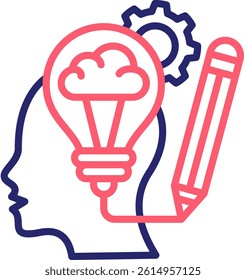 Design Thinking Icon Color Vector Illustration