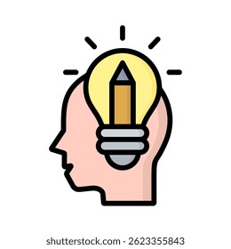 Elemento de ícone de pensamento de design para design