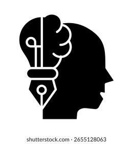 Design Thinking Icon Element For Design