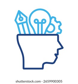 Design Thinking Icon Element For Design