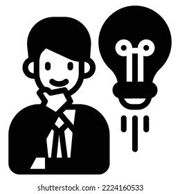 design thinking icon vector illustration . education . technology