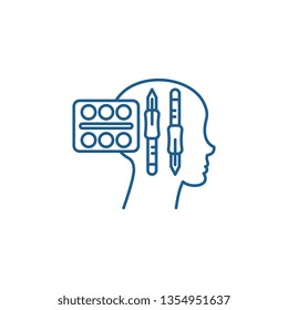 Design Thinking Line Icon Concept. Design Thinking Flat  Vector Symbol, Sign, Outline Illustration.