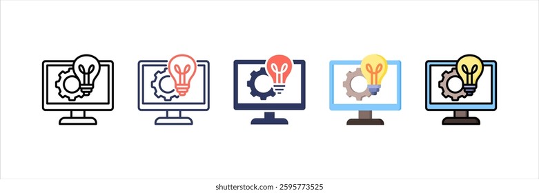 Design Thinking Multi Style Icon Set