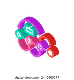 design thinking ux ui  isometric icon vector. design thinking ux ui  sign. isolated symbol illustration