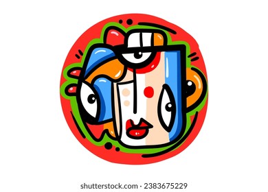 The design of this artwork plays with abstract shapes and captivating textures, resulting in a visually stunning composition.vector illustrations