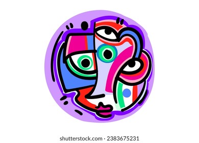 The design of this artwork plays with abstract shapes and captivating textures, resulting in a visually stunning composition.vector illustrations