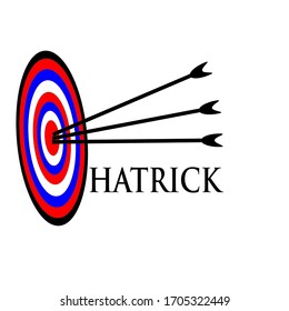 design three precise arrows on the target