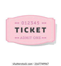 Design of Ticket, coupon paper. Template