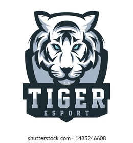 design tiger logo for gaming sport or team vector template