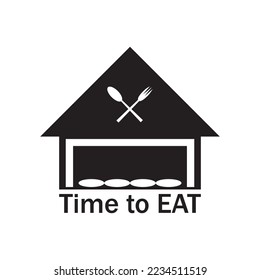 design time to eat icon for your logo