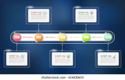 Design timeline infographic template  for business concept.