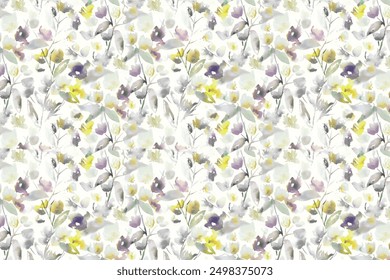 design in tiny, adorable natural flowers. exquisite bouquets. Millefleurs à la liberty. Beautiful floral background for scrapbooking, textiles, wallpaper, pattern fills, covers, surfaces, prints, 