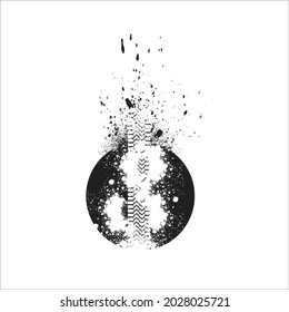 diseño de pistas de neumático vectores de salpicadura