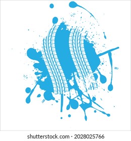 design tire tracks vector splash