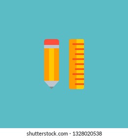 Design tool icon flat element. Vector illustration of design tool icon flat isolated on clean background for your web mobile app logo design.