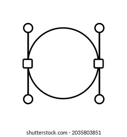 Design tool icon, in the form of a line, vector tool design.