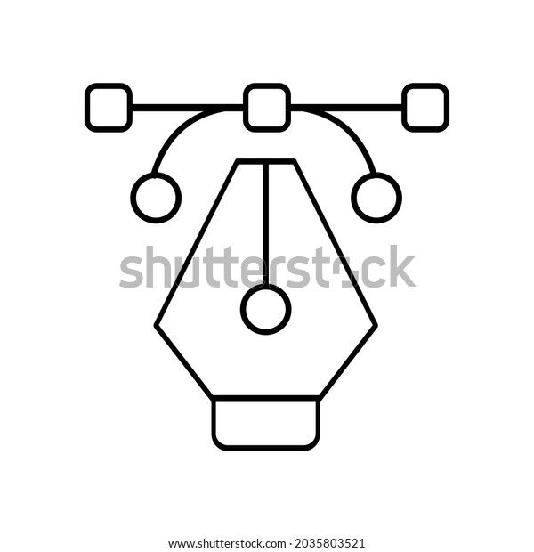 Design Tool Icon Form Line Vector Stock Vector (Royalty Free ...