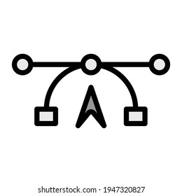 herramienta de diseño, icono de diseño, herramienta de punto de ilustración, gráfico de diseño