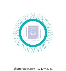 design, Tool, identity, draw, development Glyph Icon. Vector isolated illustration