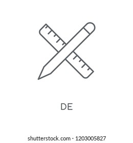 Design tool linear icon. Design tool concept stroke symbol design. Thin graphic elements vector illustration, outline pattern on a white background, eps 10.